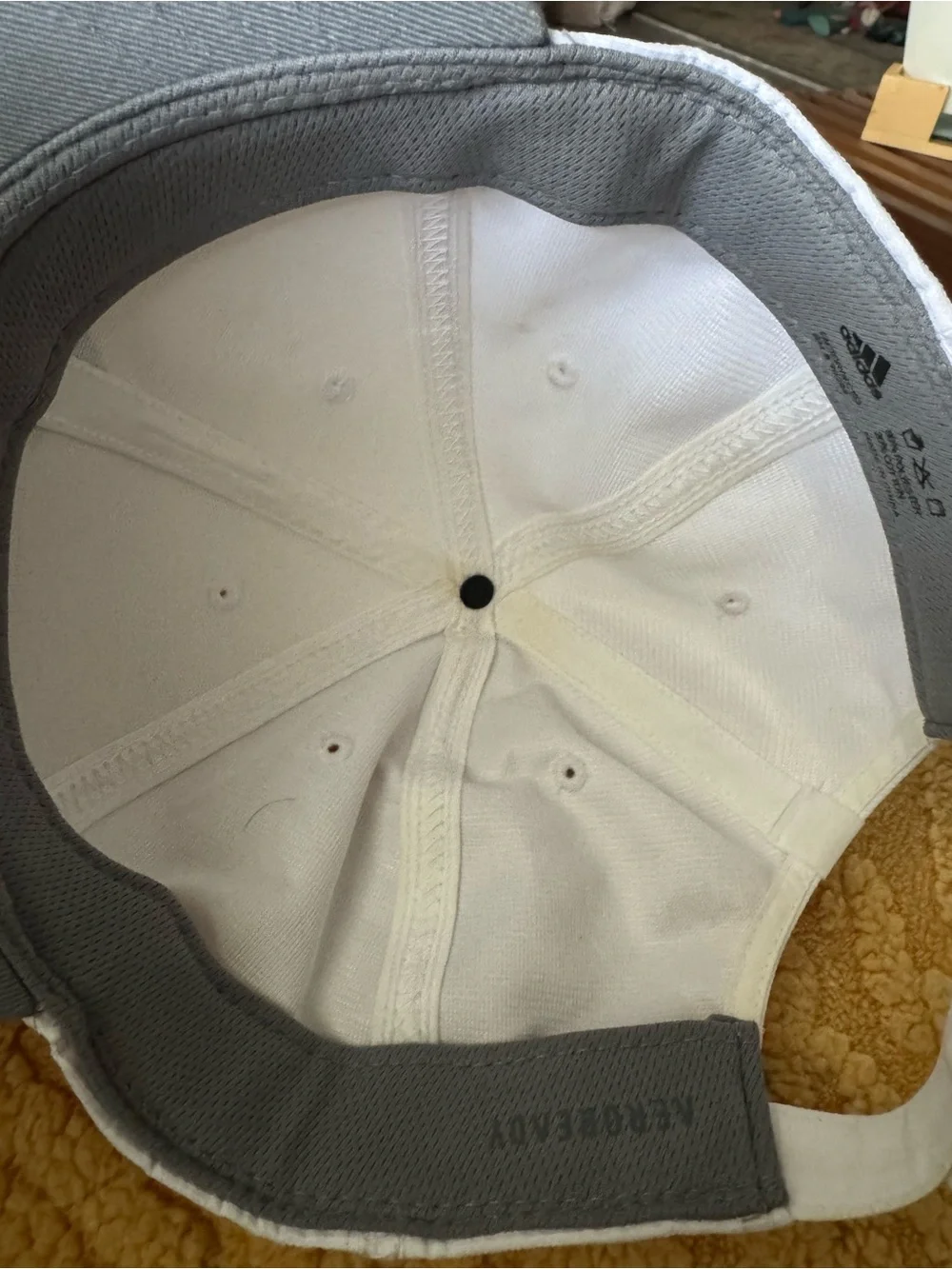 Adidas & Blaze Lot Of 2 Caps White Trucker OS Adjustable Baseball Cap